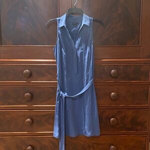 Ann Taylor Blue Dress with crochet detailing - size 2